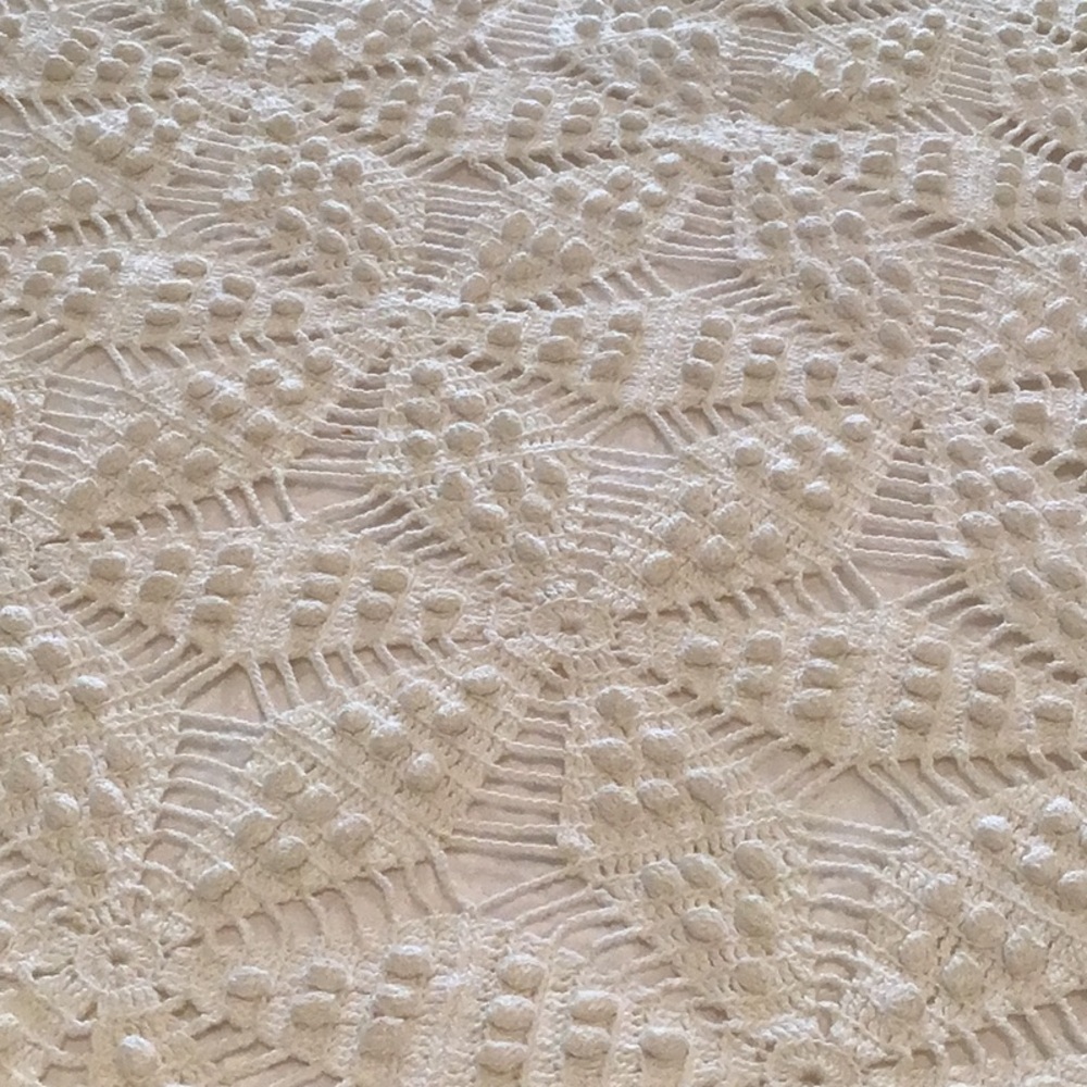 Vintage Hand Crochet Coverlet Spread - Picture 2 of 6